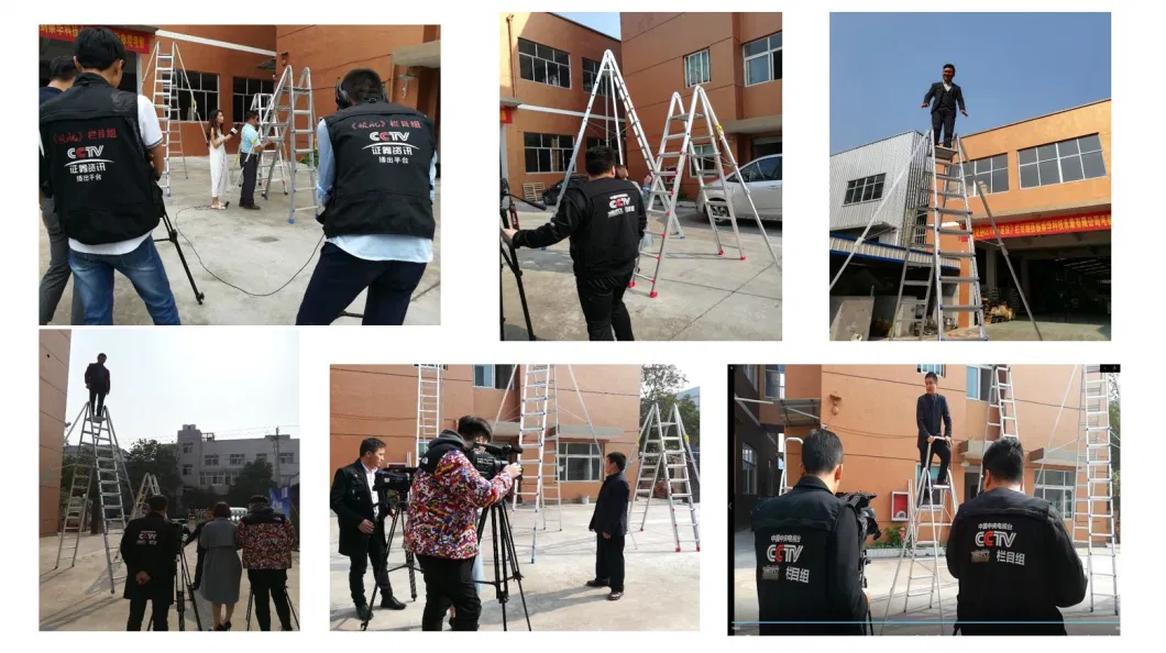 Multi-Leg Outdoor Safety Ladder That Won′t Roll Over