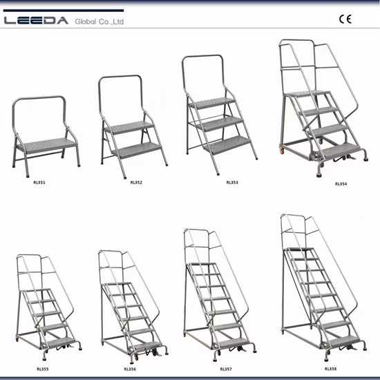 Scale a gradini in acciaio per magazzini industriali (serie RLC)