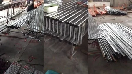 Scala diritta in alluminio/alluminio/acciaio per costruzioni, impalcature